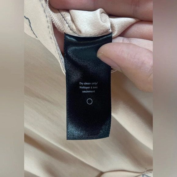 Rag & Bone Shields 100% Silk Drape-Front Top Blouse Women’s XXS Dusty Rose - Picture 12 of 16